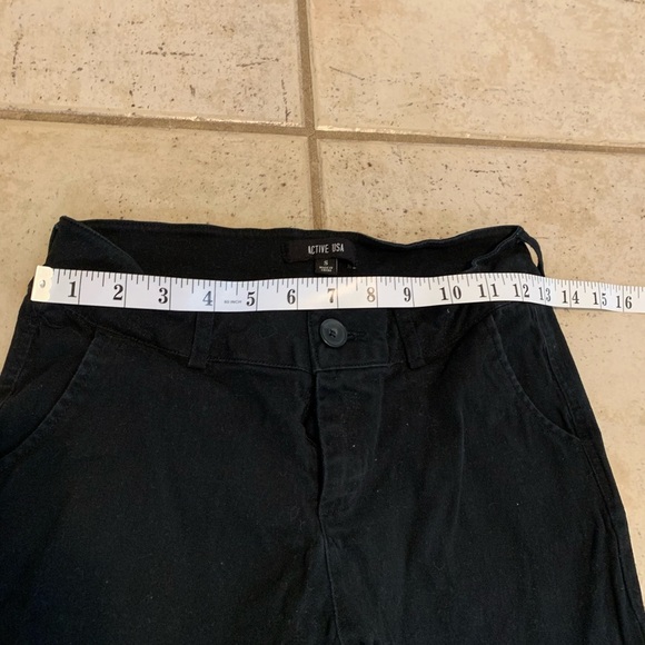 ACTIVE USA Black Chino Pants / Trousers - Size S - Casual Slim Fit - Picture 4 of 6